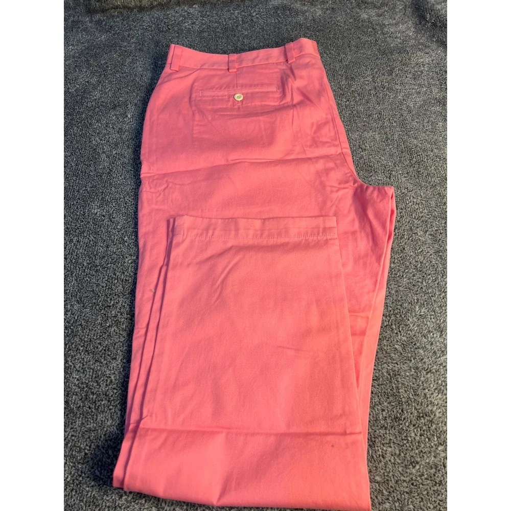 Vineyard Vines Breaker Pants Mens 42x30 Pink Cotton Chino Straight Leg Trousers